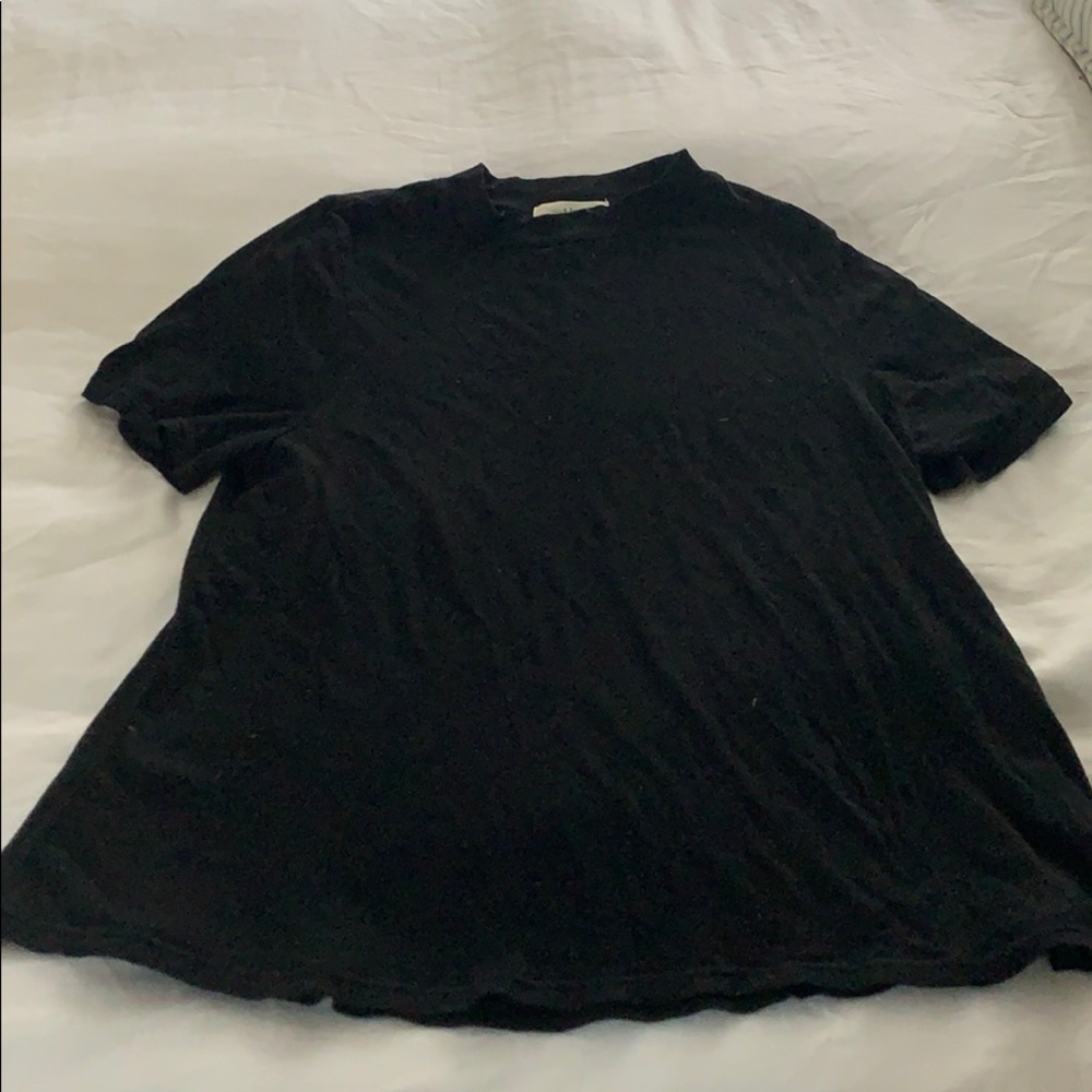 Anthropologie T:la black mock neck t shirt